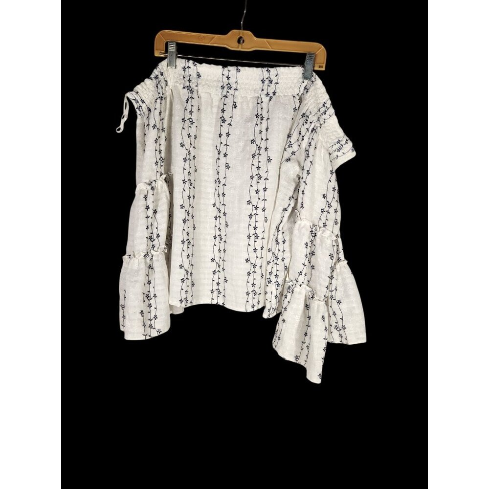 NWT Umgee Womens Top Boho Fairy Whimsical Embroidered Flare Sleeve US/S